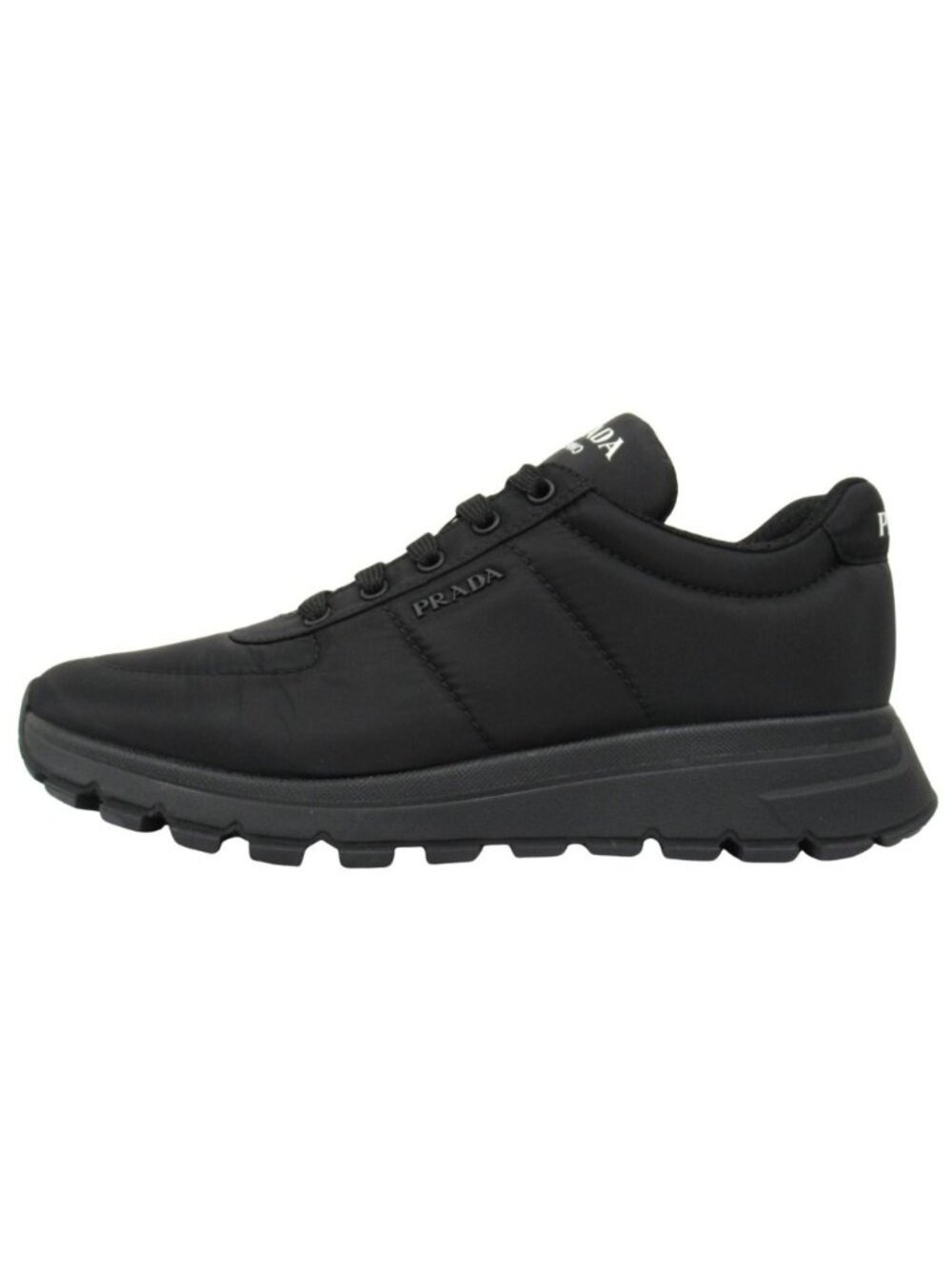 Prada Re-Nylon Sneakers Shoes Low Cut 7 Black - Picture 1 of 6